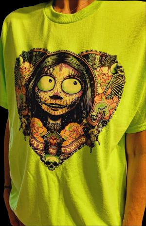 "Love the Unloved" Fluorescent Green T-Shirt