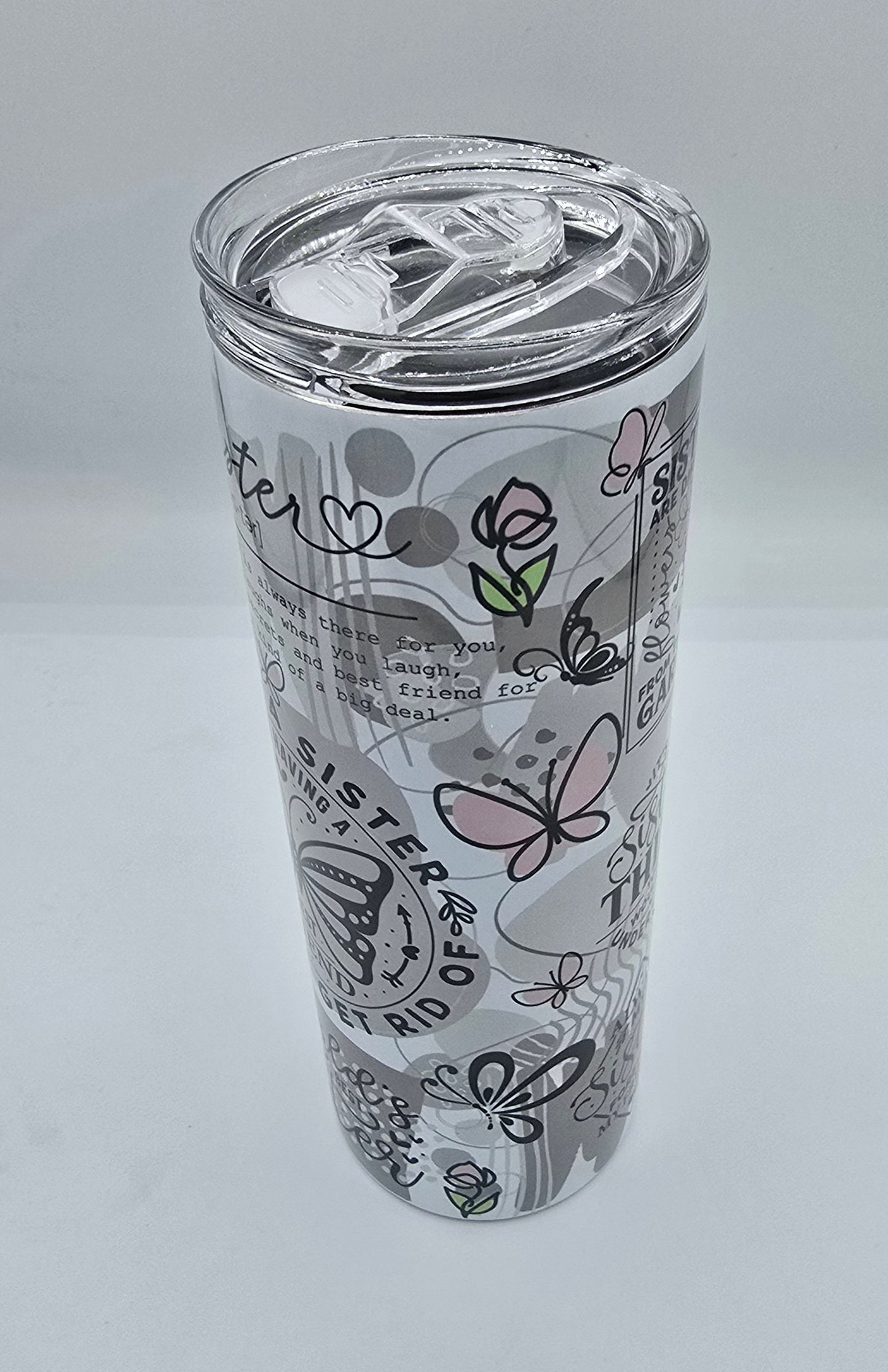 20 Oz Sublimated Best Friend Sister Tumbler
