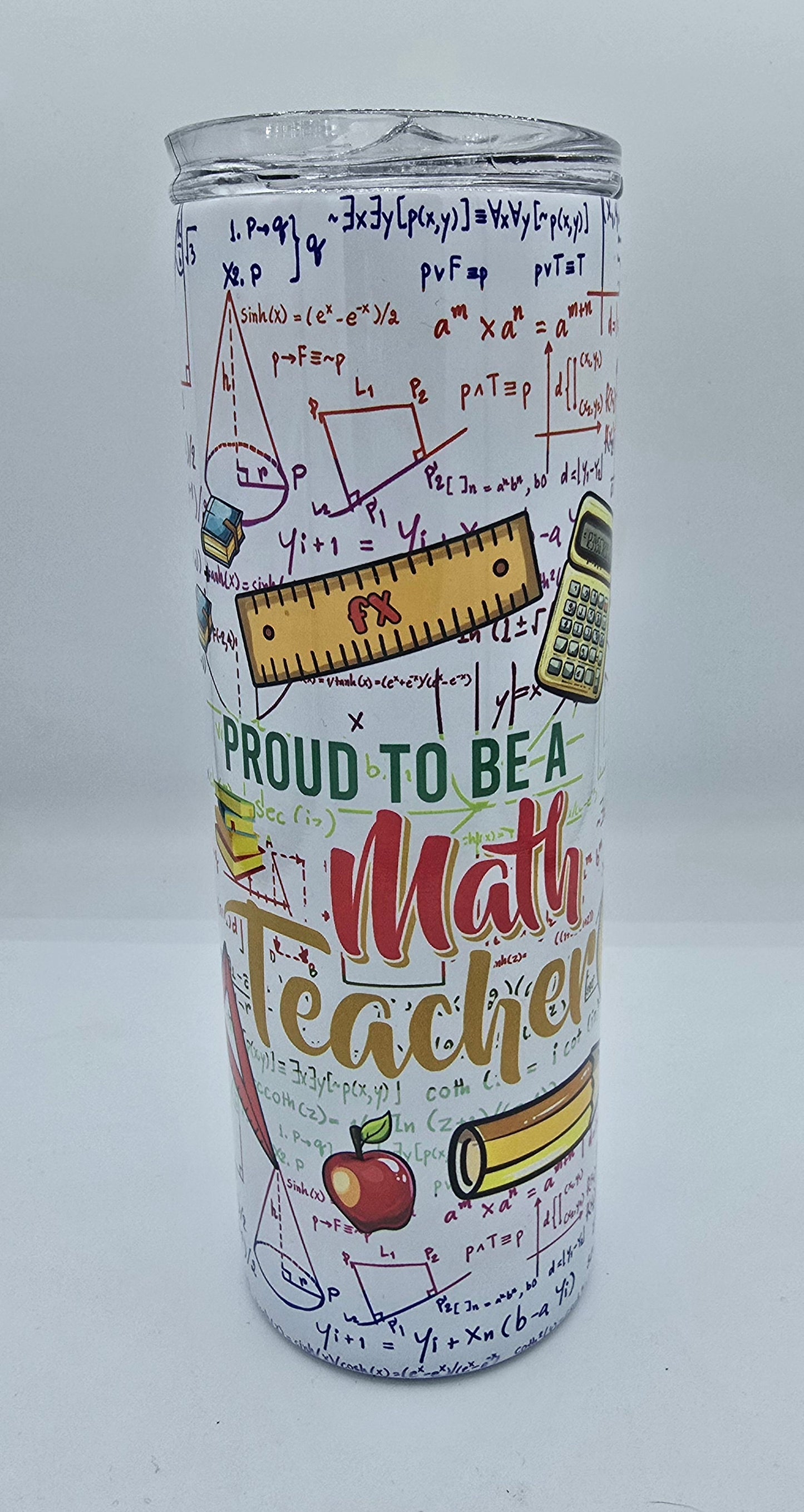20 Oz Sublimated Tumbler Math Teacher