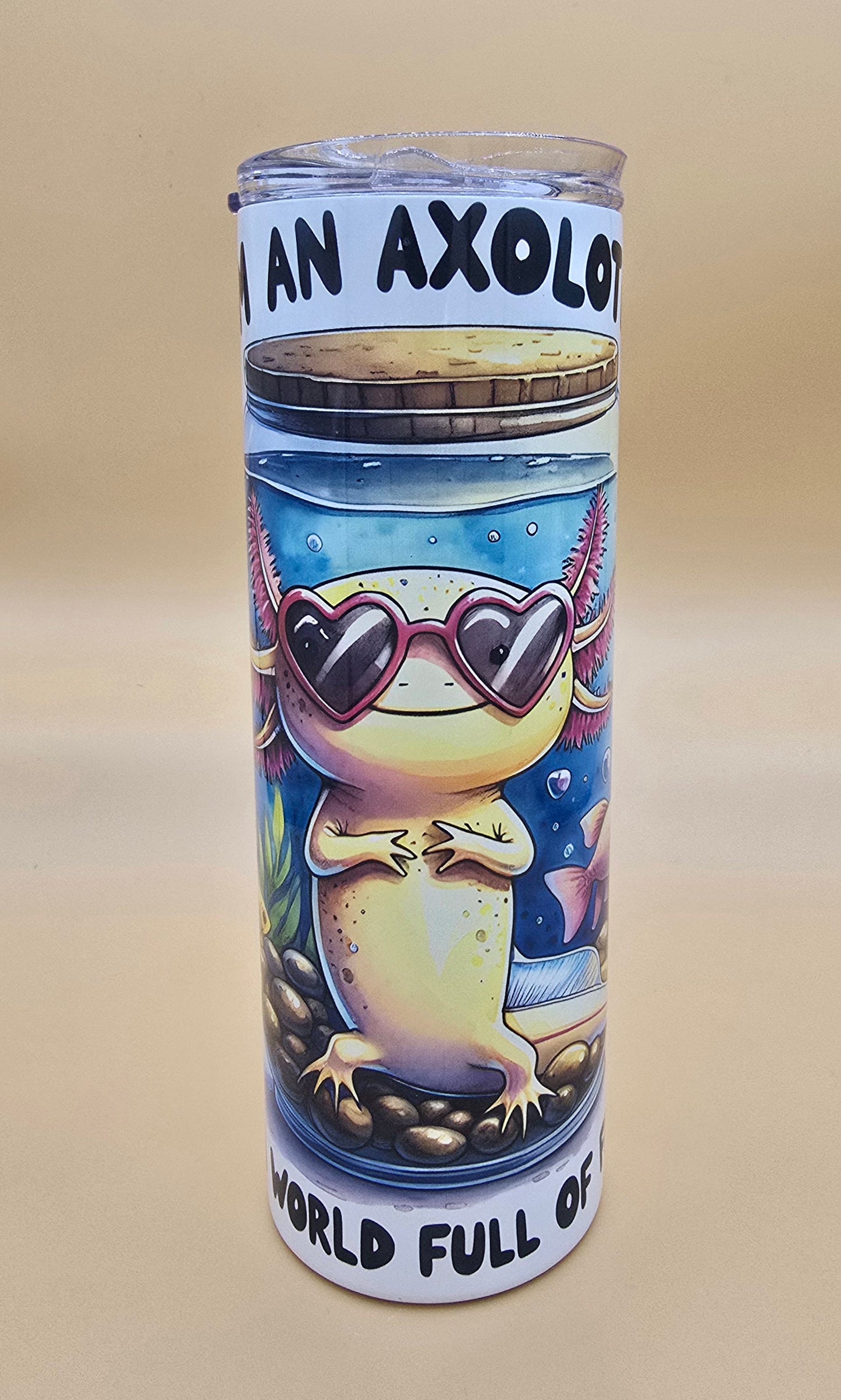 20 Oz Sublimated Axolotl Tumbler