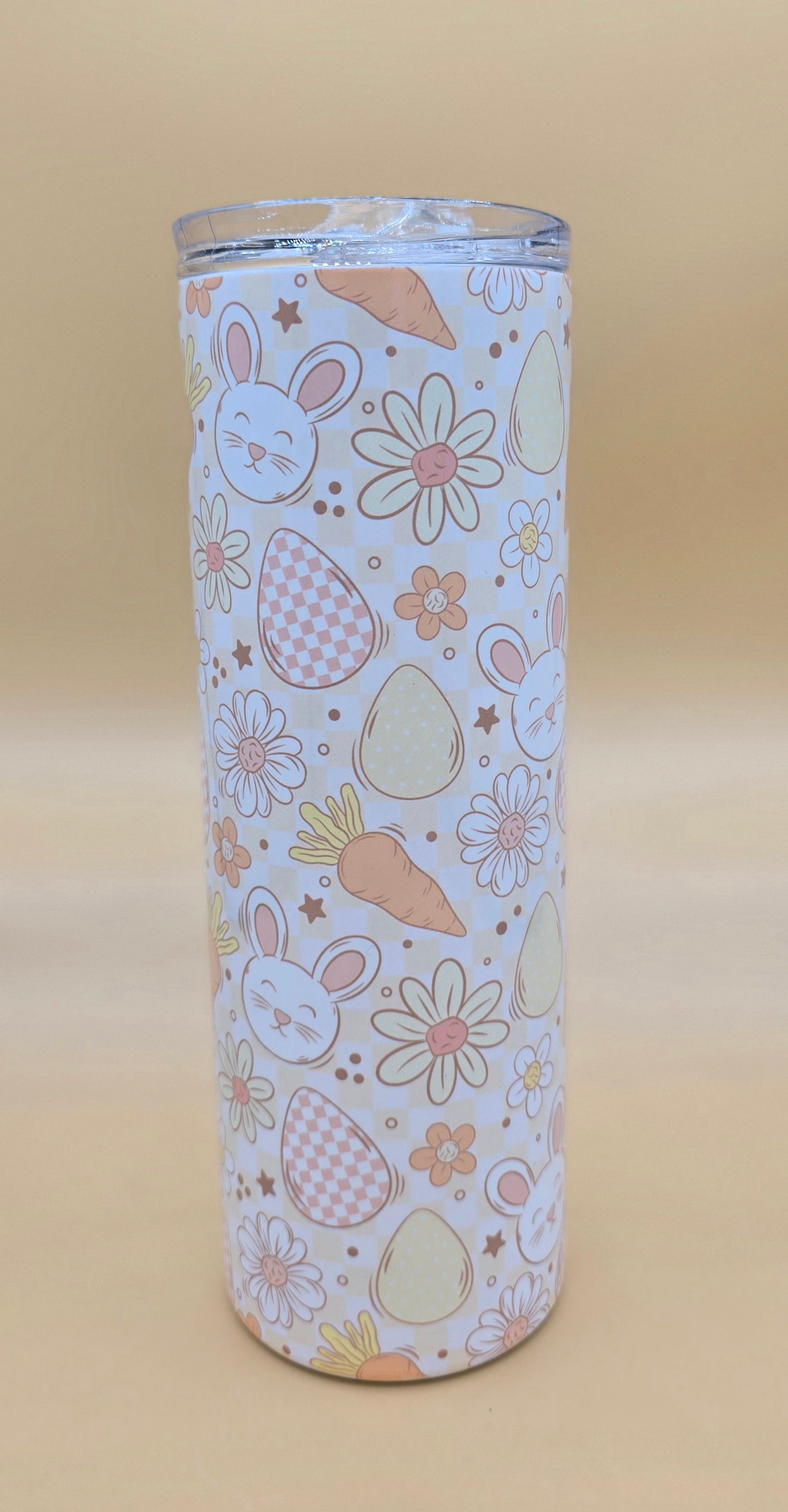 20 Oz Pastel Easter Bunny Sublimated Tumbler