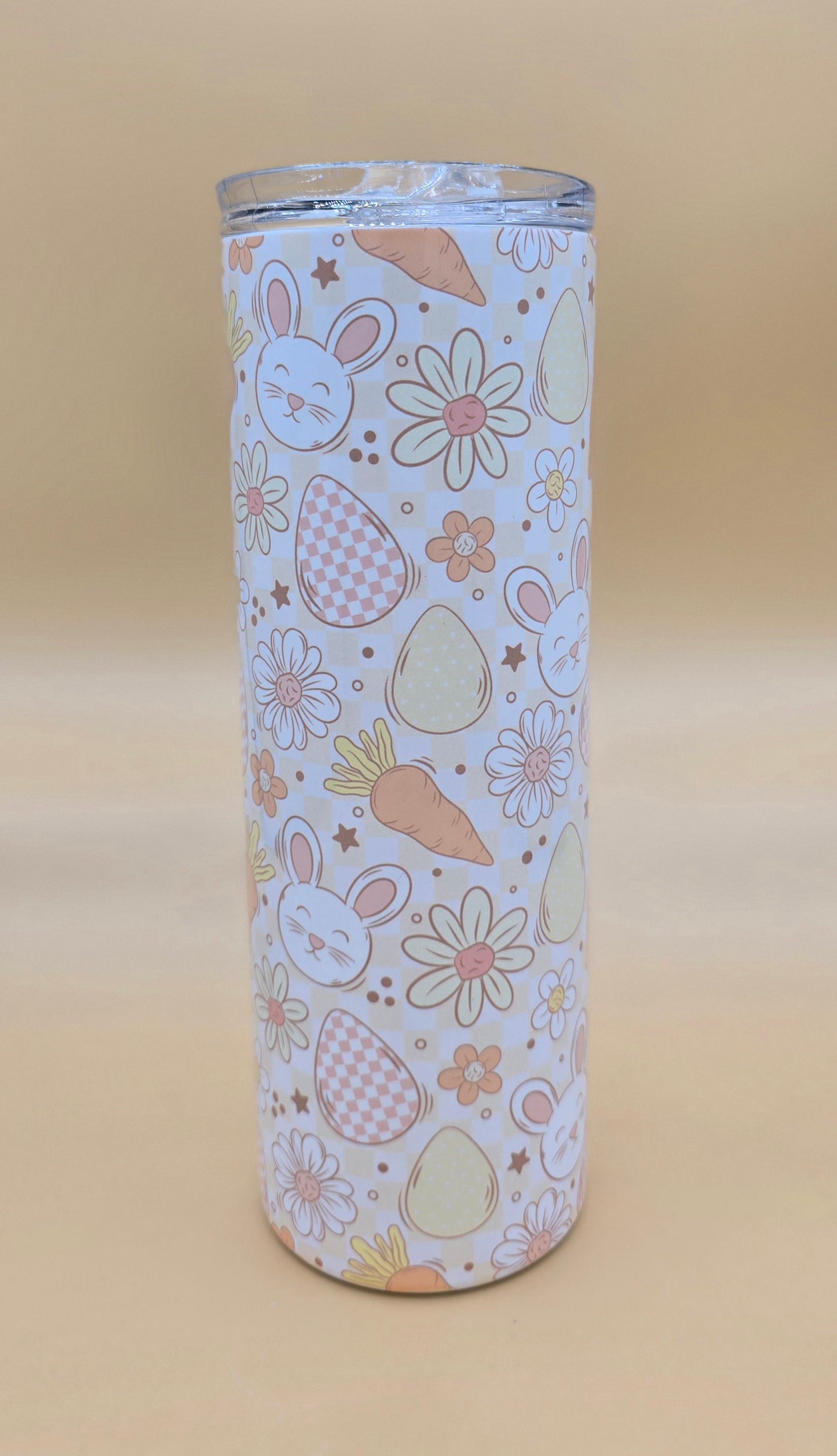 20 Oz Pastel Easter Bunny Sublimated Tumbler