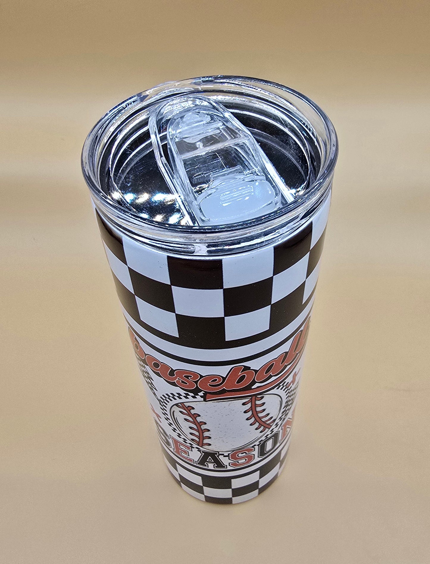 20 Oz Sublimated Baseball Season Tumbler