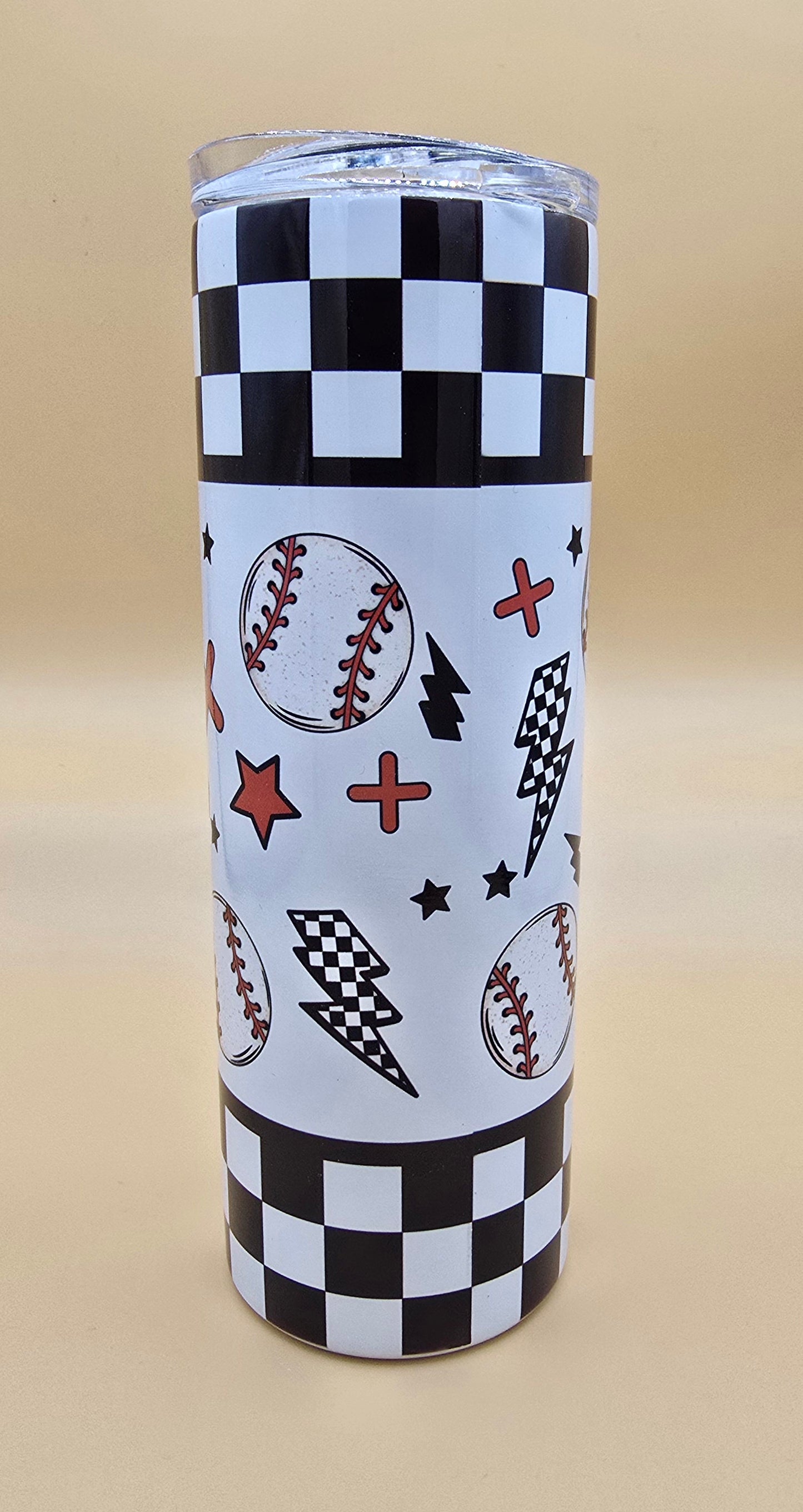 20 Oz Sublimated Baseball Season Tumbler