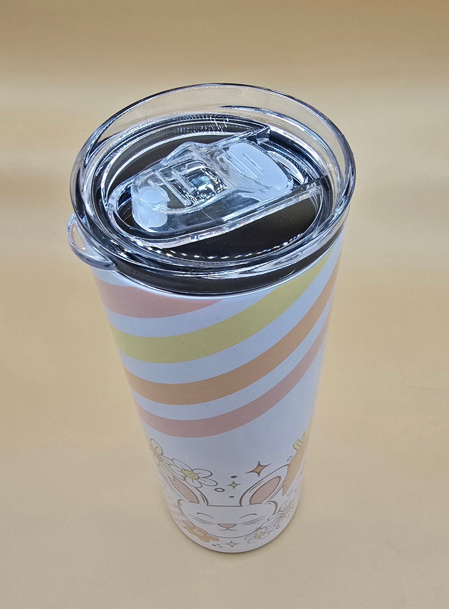 20 Oz Pastel Easter Bunny Sublimated Tumbler