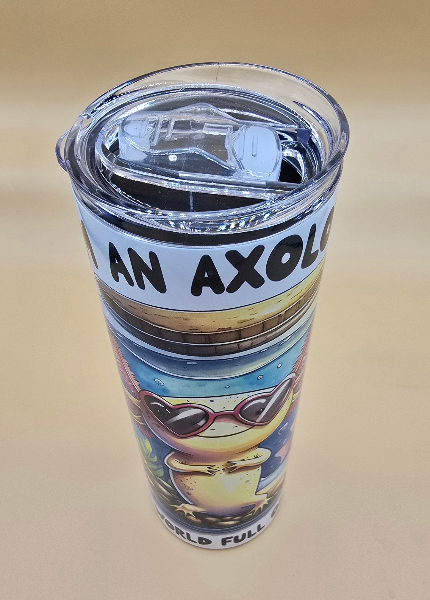 20 Oz Sublimated Axolotl Tumbler