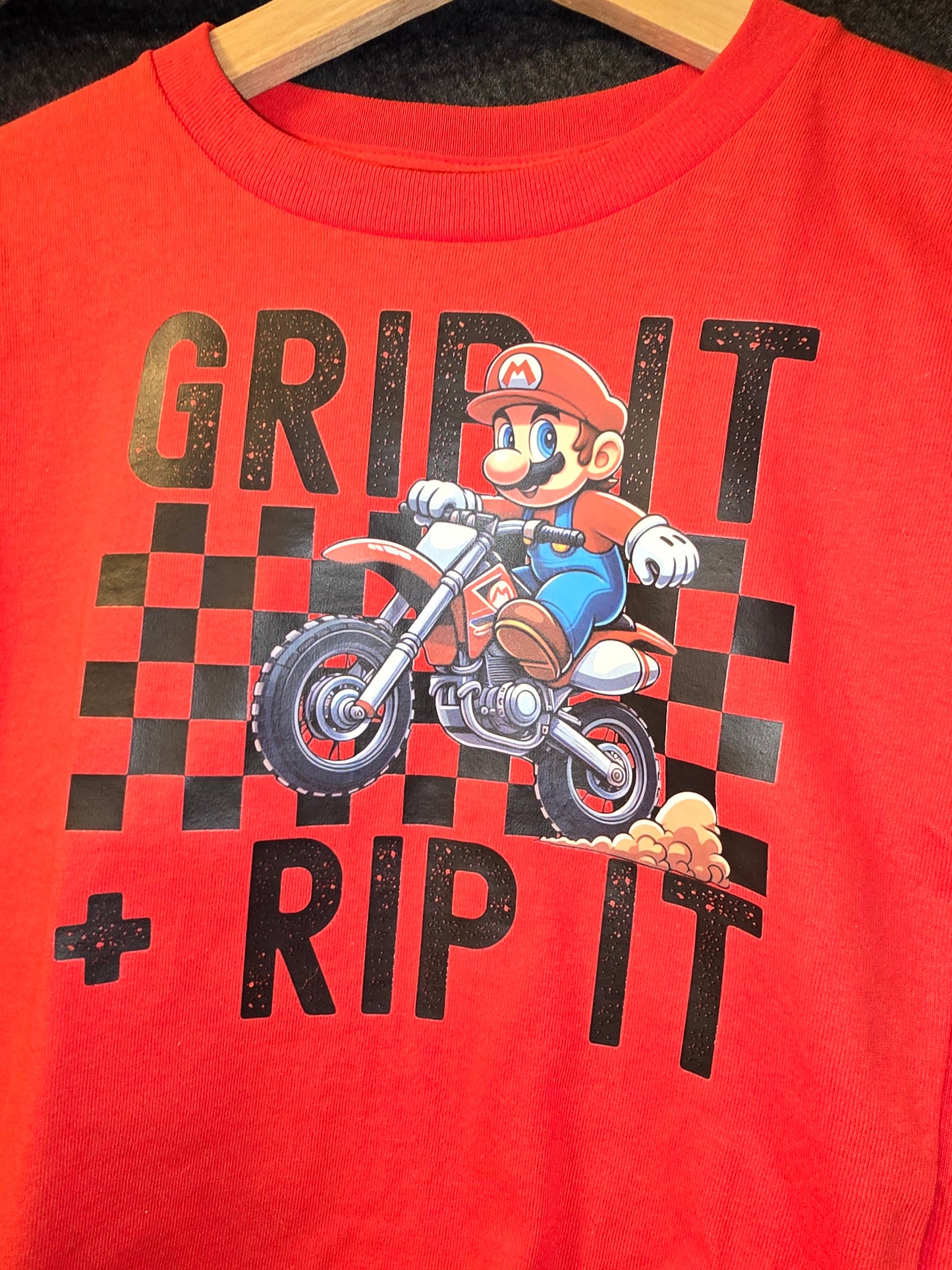 Kids Mario "Grip It and Rip It" T-shirt