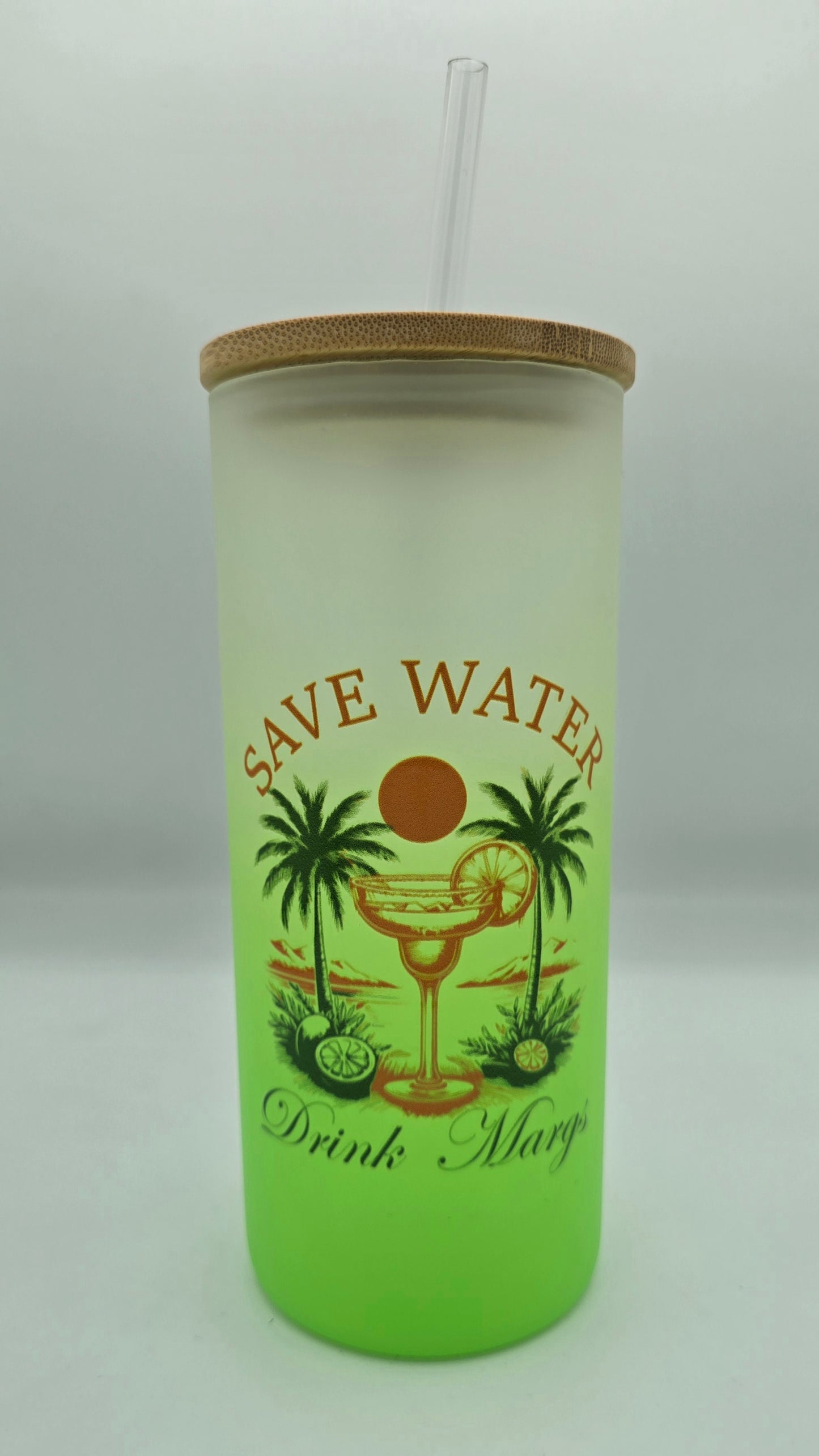 20 Oz Glass Libby "Drink Margs"