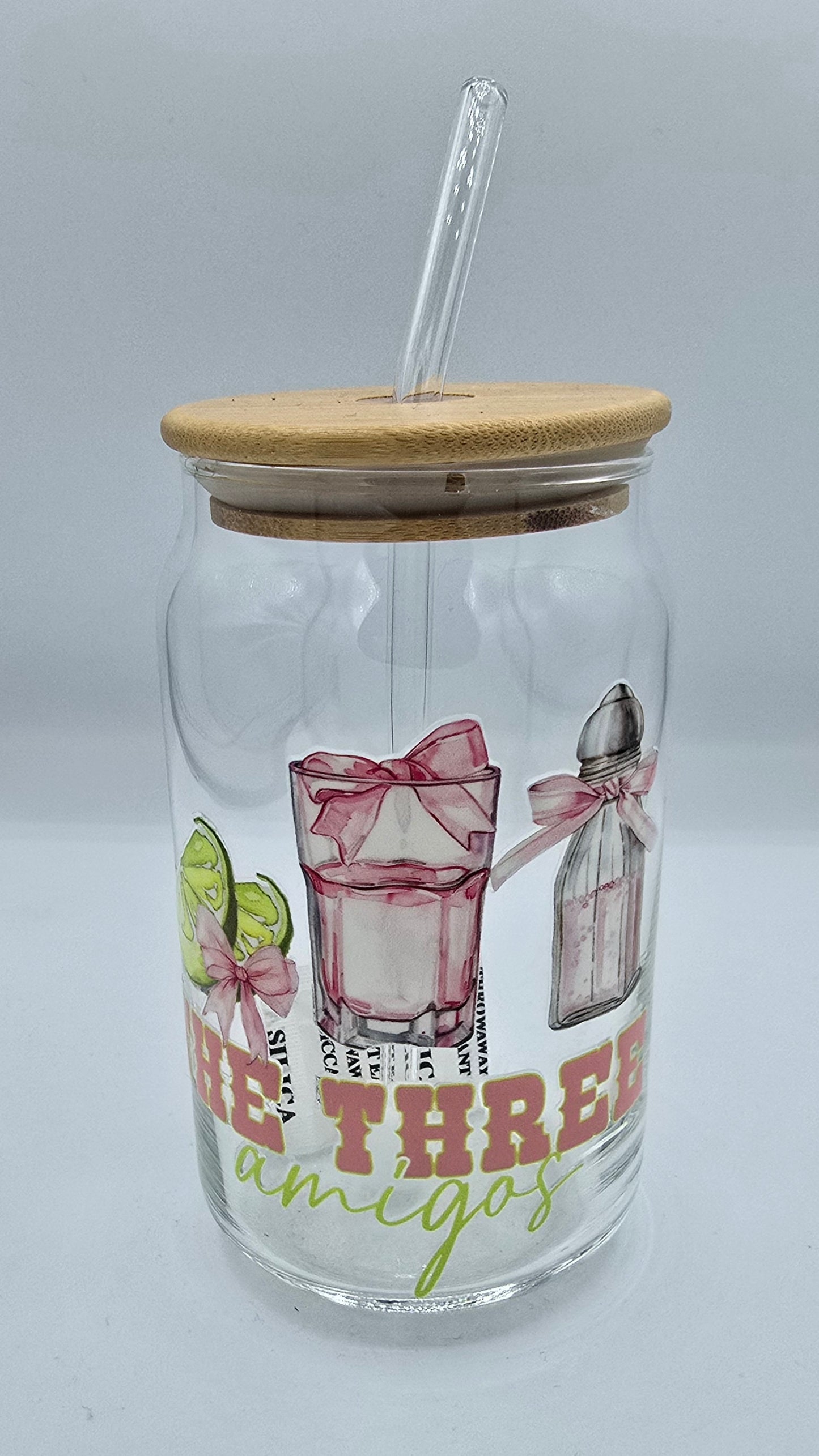 16 Oz Shorty Libby Cup, "Three Amigos"