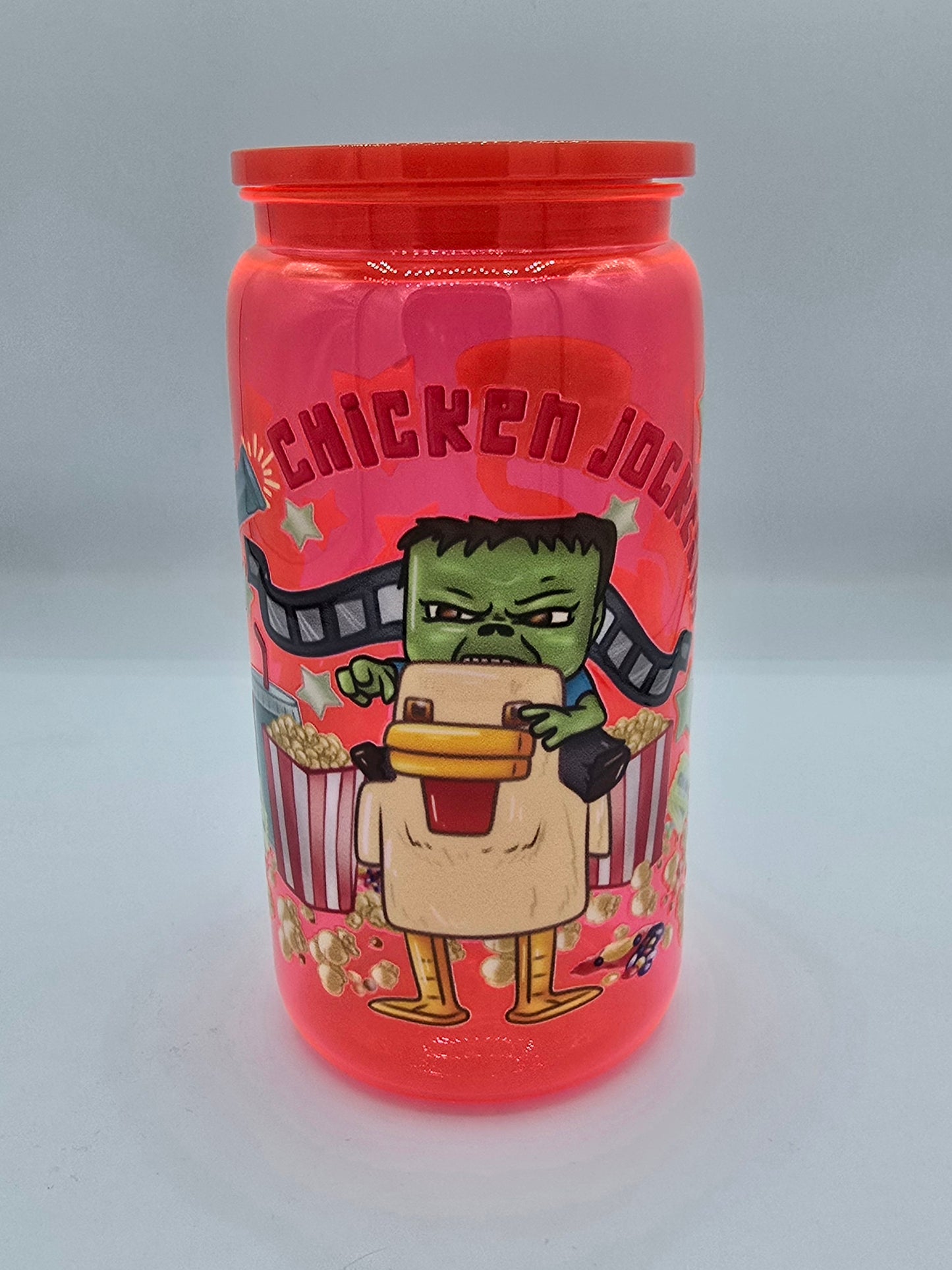 16 Oz Minecraft Kids Libby Cup (Plastic) Chicken Jockey