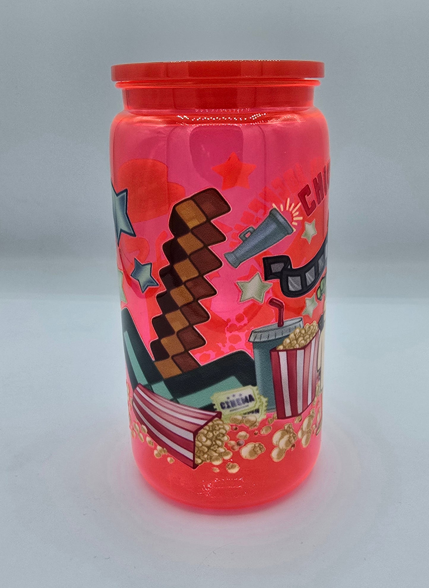 16 Oz Minecraft Kids Libby Cup (Plastic) Chicken Jockey