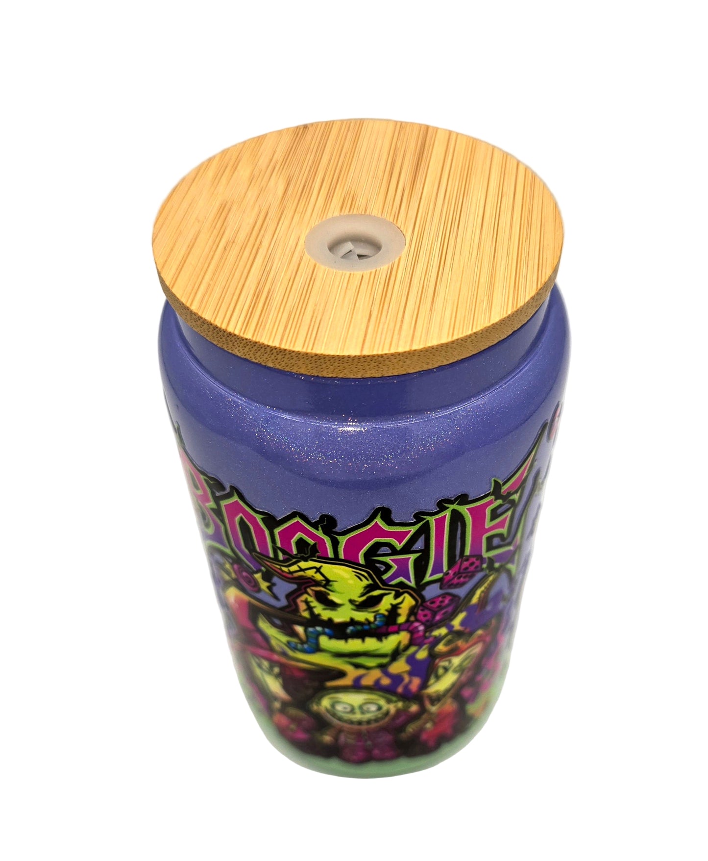Boogy 16 Oz Purple and Green Libby