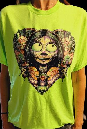 "Love the Unloved" Fluorescent Green T-Shirt