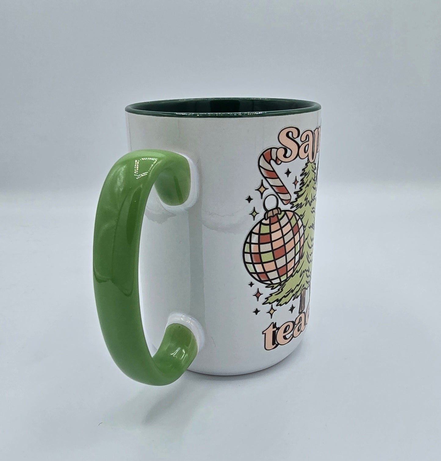 Santa's Favorite Teacher Christmas 15 Oz Coffee Mug