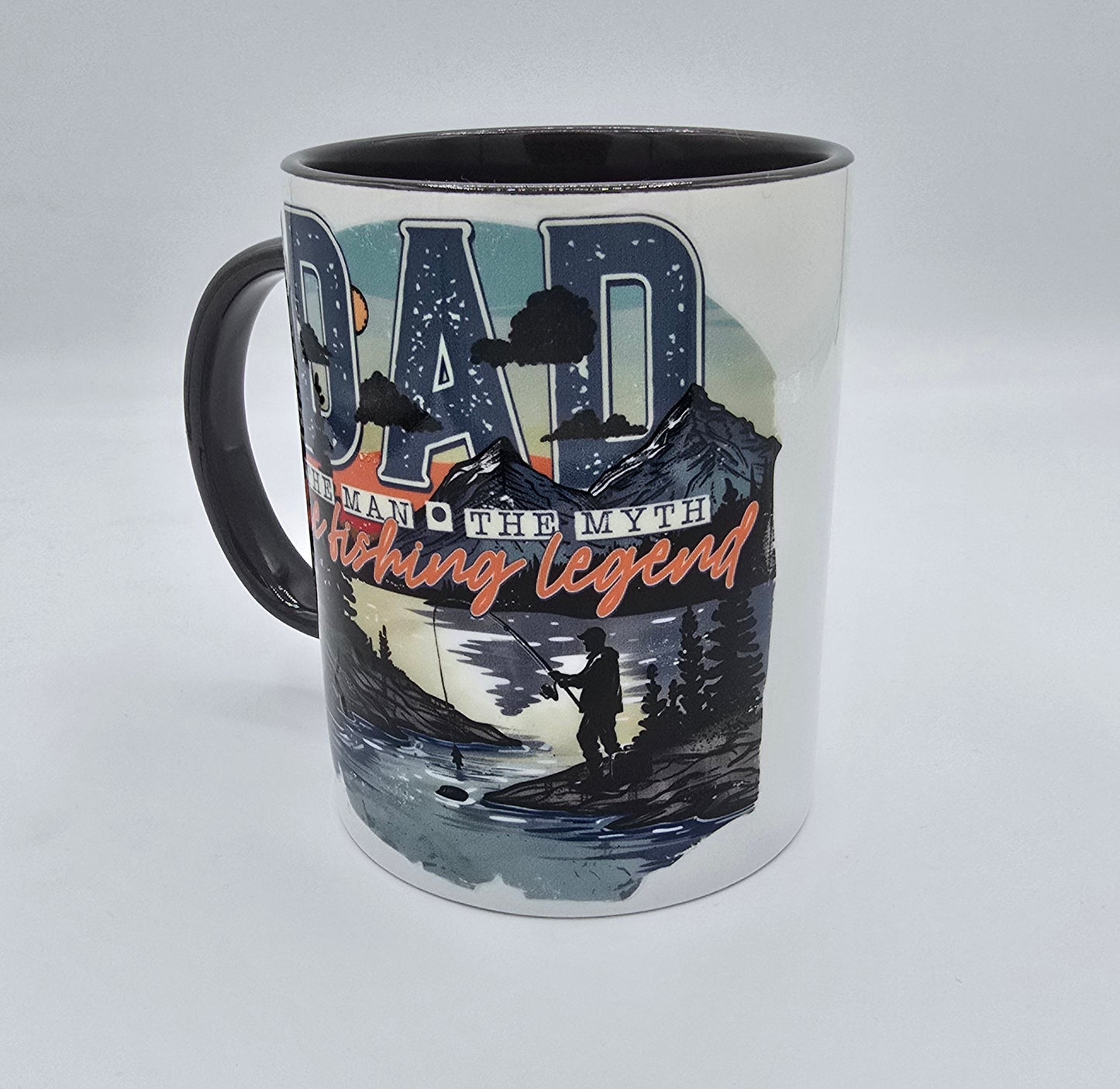 Dad Fishing Therapy 15 Oz Coffee Mug