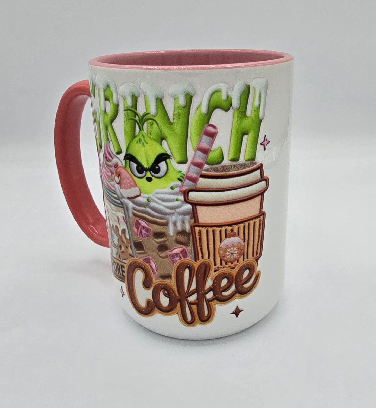 Grinch Before Coffee 15 Oz Mug