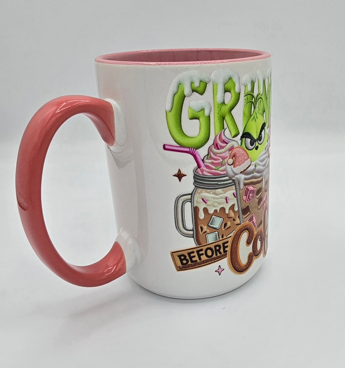 Grinch Before Coffee 15 Oz Mug