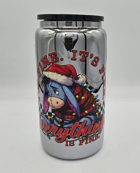 Egor "Everything is Fine" Christmas 16 Oz Chrome Libby Cup