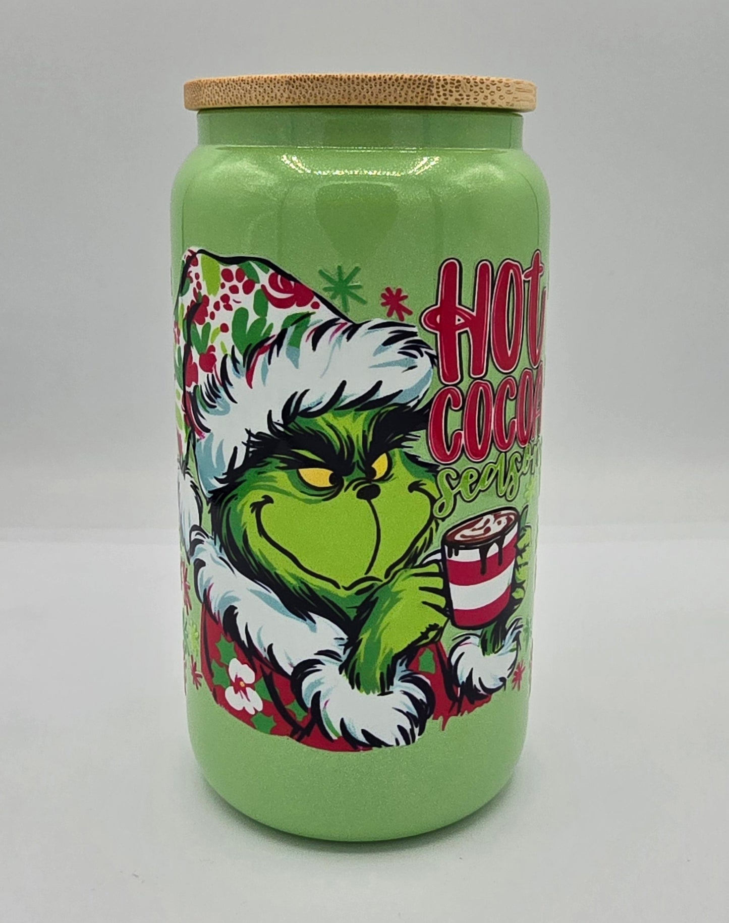 Grinch Christmas Green Shimmer Libby Cup