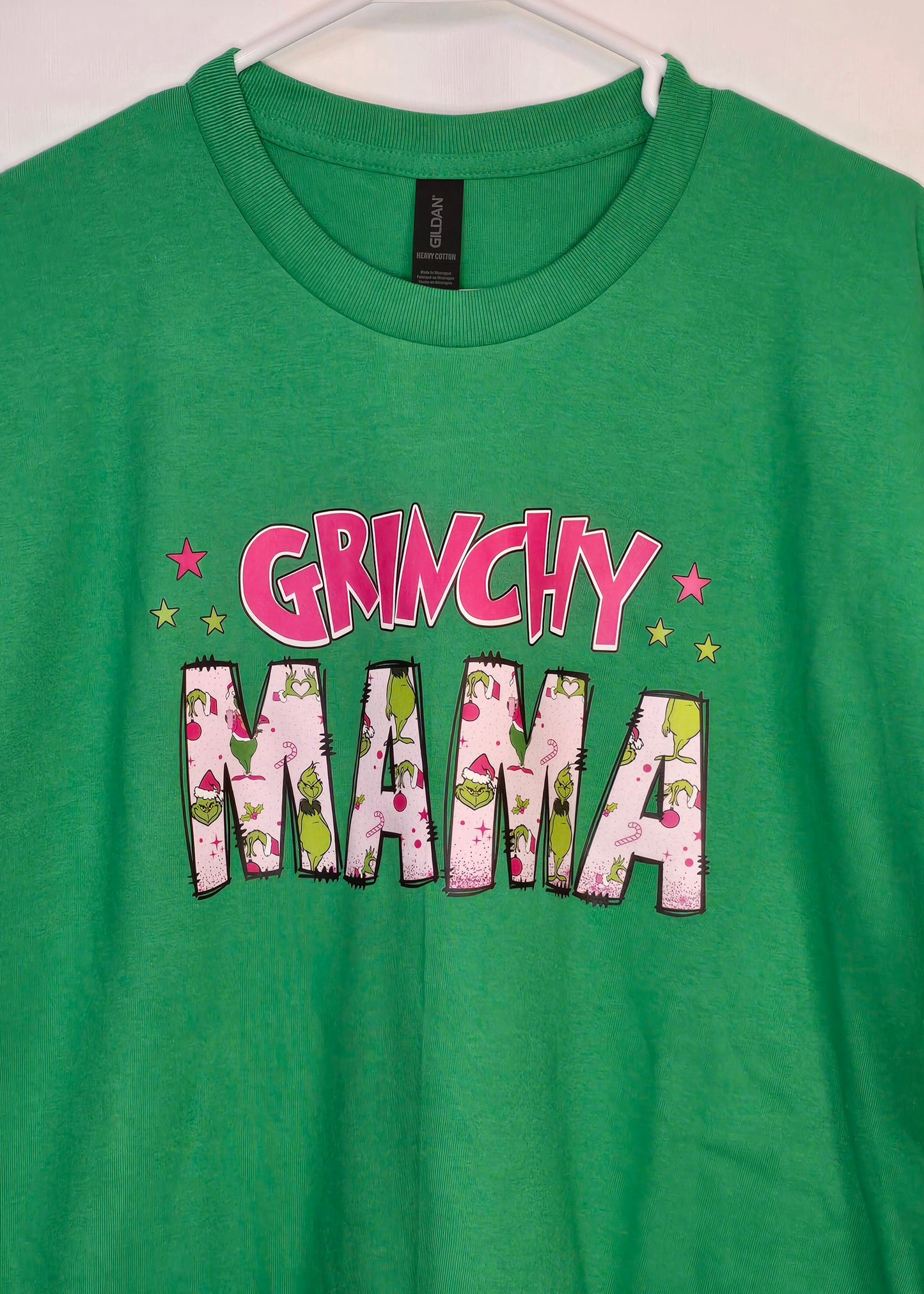 Grinchy Mama Christmas Tee Shirt