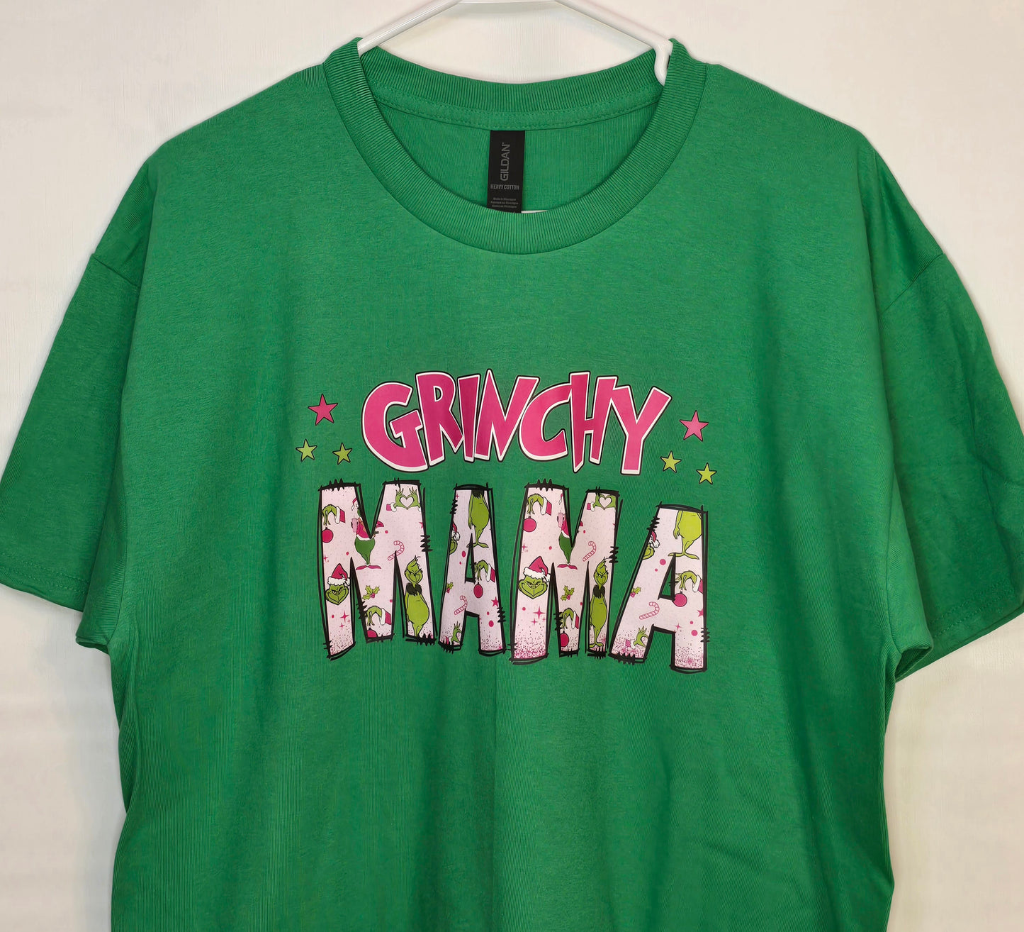 Grinchy Mama Christmas Tee Shirt