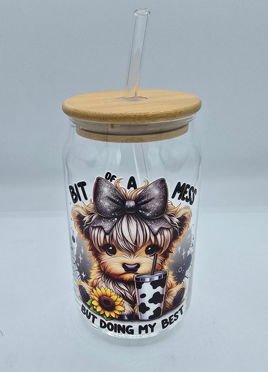 16 Oz Libby Cup Baby Cow "Doing My Best"