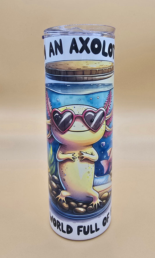 20 Oz Sublimated Axolotl Tumbler