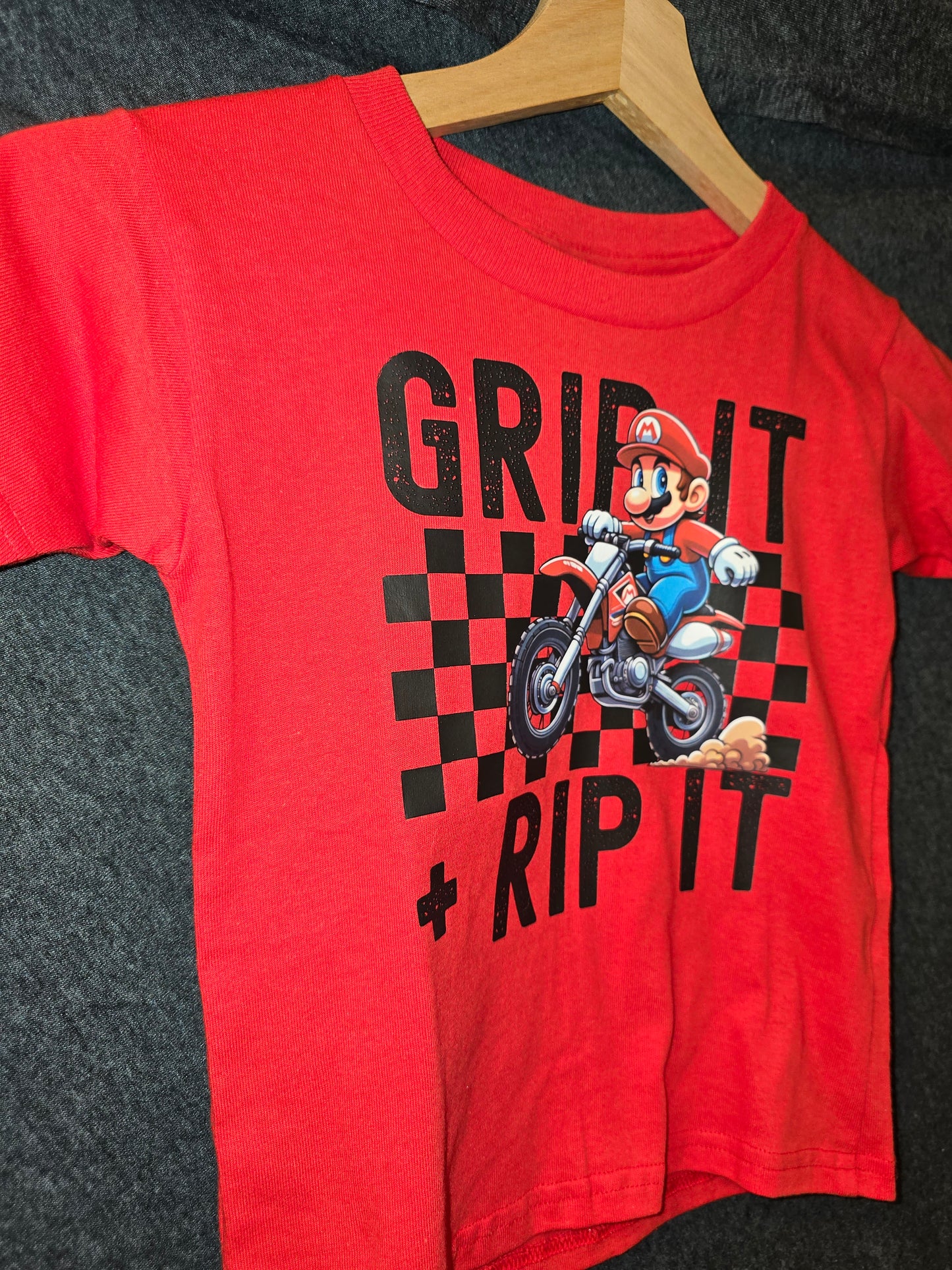 Kids Mario "Grip It and Rip It" T-shirt