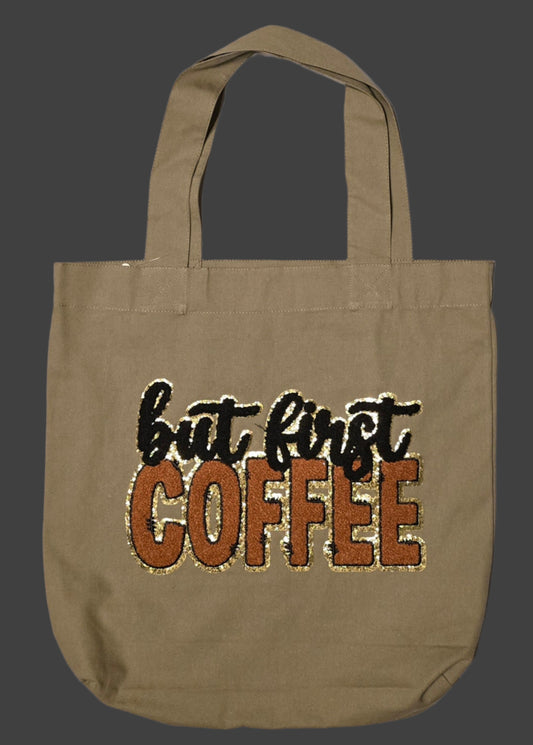 "But First Coffee" Tote Bag
