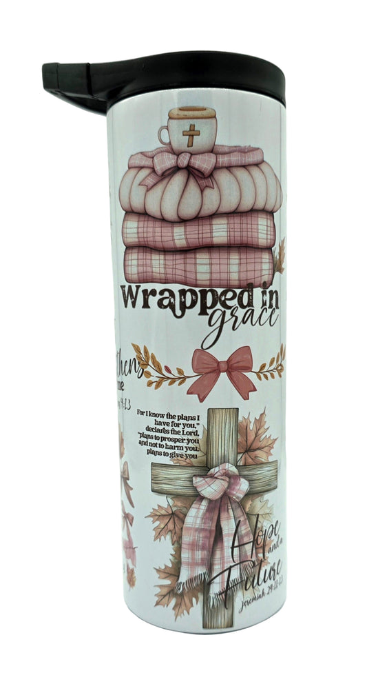 20 Oz Tumbler Wrapped in Grace